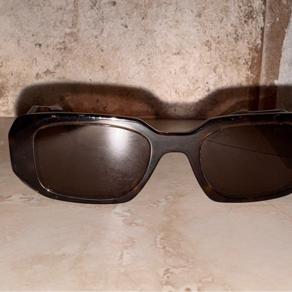 Prada Men's Dark Brown Sunglasses